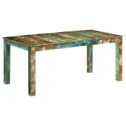Dining Table 180x90x76 cm Solid Wood Reclaimed Rustic Furniture Home Decor 51728