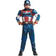 Disney Marvel Captain America NEW Costume for Boys - Size: 11/12
