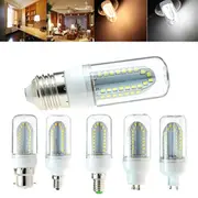 E27 B22 E14 E12 G9 GU10 5W 500LM SMD2835 84LEDs Warm White Pure White Corn Light Bulb AC85-265V E12 WARM WHITE