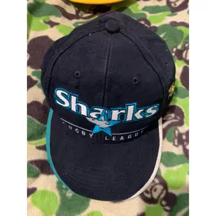 七成新 絕版 二手 早期 古著  NRL 澳洲 橄欖球 Sharks  CS 鯊 老帽 棒球帽 Vintage cap