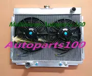 3 Row Aluminum Radiator Mustang Big Block 1967-1970 For FORD & Two 10 Inch Fans