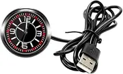 Car Luminous Clock Car Clock Car Dash Accessories Mini Clock for Car Clock Dashboard Car Dashboard Digital Clock Golf Cart Clock Mini Digital Clock Dash Decorations Abs Black