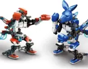 ELEKIT Boxaroid 2-piece set of water pressure punching robots! MR-9127