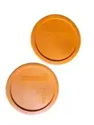 Pyrex 323-PC 8.5" Round Orange Storage Lid Cover 2PK for 1.5Qt Glass Mixing Bowl