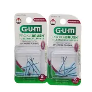 GUM Go-Betweens Proxabrush Refills Moderate ( 8 Pack of 2 pcs) 16 Total