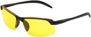 [EIYIELX] Men Night Vision Glasses for Driving Yellow Glasses Frame Sunglasses Outdoor Glasses(Night)