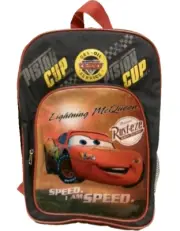 Cars Lightening McQueen Large Backpack 16" New