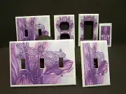 PURPLE DRAGONFLY # 1 SHADE OF PURPLE LIGHT SWITCH COVER PLATE OR OUTLET COVER