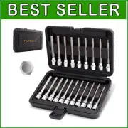 Industrial Grade 20PC Long Allen Socket Set with Secure Grip & Storage Case