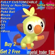 Pokémon Sword and Shield ✨ Shiny Grookey ✨ W/ Best 6IV Customizable