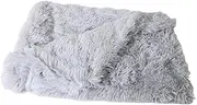 GREENADSCAPE Plush Mat Pet Accessories Washable Pet Mat Endurable Pet Cushion Pets Supplies Comfortable Pet Mat Lightweight Pet Mat Kennel Mats for Dogs Breathable Pet Mat Pet Mats Light Grey