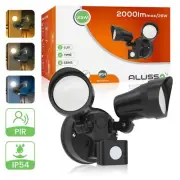 LED Twin Security Light PIR Motion Sensor 25W 3CCT Outdoor Garage Flood Light