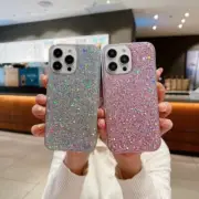 For iPhone 16 15 14 13 12 11 Pro Max 8 Plus Bling Glitter Shockproof Case Cover