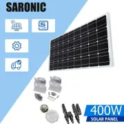 12V 400W Solar Panel Kit Mono Fixed Home Caravan Camping Power Battery Charging