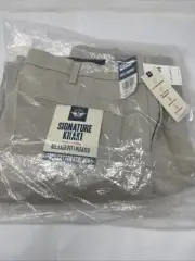 Dockers Signature Stretch Khaki Relaxed Fit Pleated Pants Men's Size 40x34 NWT
