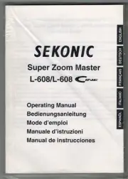 SEKONIC 608 / 608 CINE LIGHT METER INSTRUCTION (ORIGINAL PRINT JAPAN/not copies)