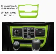 Green Door Window Control Switch Cover Panel Trim For Jeep Wrangler JL 2018+ JT