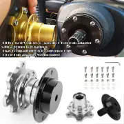 Silver Steering Wheel Detachable Quick Release Adapter Hub For Mitsubishi (for: Mitsubishi)