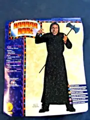 NEW Horror Robe - Attached Hood - Black - Costume - Adult - Size Medium