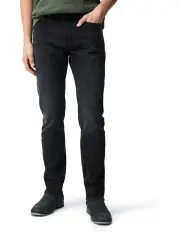 [Rodd & Gunn] Lyell Straight Italian Denim Short Leg in Used Black