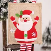 Christmas Tote Bags with Handles Treat Bag Reusable Grocery Candy Handbag Xmas