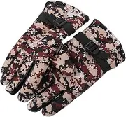 [GALPADA] Warm Hand Gloves Slip Windproof Cycling Gloves for Outdoor Riding Skiing Hiking More Fleece Lined for Extra Comfort and Grip Touchscreen Compatible for Easy Use