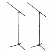 On-Stage Euro Boom Microphone Stand - Pack of 2, Black