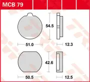 TRW Lucas Brake pad MCB79