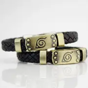 2 PCS Bracelet with Konoha Symbol Sasuke Hatake Kakashi for Naruto Cosplay LOVE*