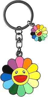 [QIAQIAYU] Smile KeyChain,Car KeyChain, KeyChains Keyrings For Women girl,Backpack/fashion Bag/Purse Charm, Multicolor