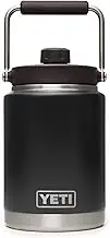 YETI Rambler Vacuum Insulated Stainless Steel Half Gallon Jug with MagCap, Black