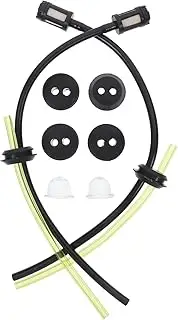1 Set Lawn Mower Oil Hose Lawn Mower Fuel Line Filter Kit Fuel Filter for Lawn Mower Echo Fuel Line Hose Lawn Mower Component Lawn Mower Primer Bulb Strainer Pe