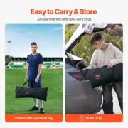6x4FT Double Sided Soccer Rebound Trainer Net for Practice and Training