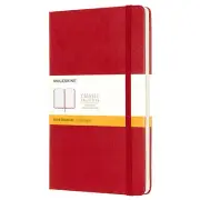 Moleskine Scarlet Red Ruled Office/Student Planner L Classic Hard Cover Notebook