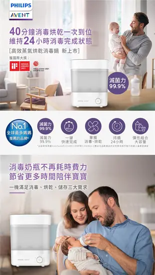 PHILIPS AVENT 新安怡 高效蒸氣烘乾消毒鍋(SCF293/00)(偏遠地區不配送) (7.2折)