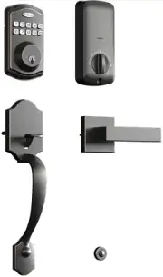 Keypad Door Lock with Handle, HuTools Keyless Entry Deadbolt, Front Door …