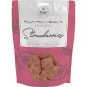 Naked Chocolate Co Freeze Dried Strawberries White Chocolate 90g