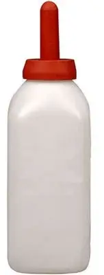 2L Calf Milk Bottle Hand Rearing Poddy Teat Weaning Feeder Milking Farm Dairy