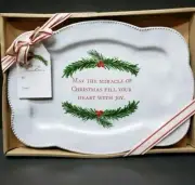 Mud Pie Christmas Wish Small Platter Gift Tray Serving Dish