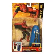 TOYBIZ MARVEL SPIDER-MAN 2 MOVIE RAPID PUNCH SPIDER-MAN 6" FIGURE TOBEY MAGUIRE