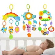 Baby Hanging Rattles Toys Newborn Crib Activity Toys Car Seat Pram Stroller Toys