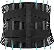 Lower Back Brace | Compression Lumbar Support Back Brace,Adjustable Posture Correction Waist Protection Mesh Fabric for Training, Weightlifting