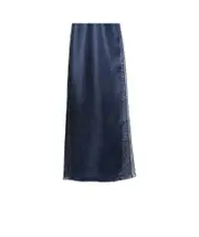 Silk and linen stole One size cornflower blue