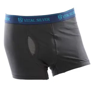 ★超值6件★【Vital Silver 銀盾】男平口四角長板前開示內褲-超值六件組(彈力機能平口褲/吸濕排汗/採用竹碳+銀纖維抗菌除臭-台灣製造)