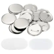 1.95" Blank Button Making Supplies,10Pcs Badge Parts for Button Maker Machine