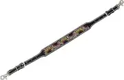 CHALLENGER Horse Western Leather Tack Hand-Painted Multicolored Sunflower Tooled Adjustable Wither Breast Collar Strap 105FK20
