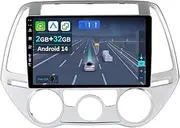 [Keconsing] 9 Inch Android 14 Car Radio for Hyundai i20 2012-2014 with Wireless Apple CarPlay Android Car Mirror Link GPS Navigation Bluetooth 5.0 WiFi USB Navi FM + Reversing Camera