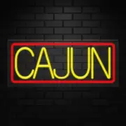 Cajun Neon Sign for Retail Displays | LED Flex Neon | 24"W x 10"H x 1"D