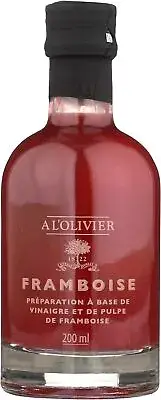 A L'Olivier Raspberry Fruit Vinegar 200ml
