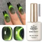 BORN PRETTY 15m ultra Shine Green Wormhole Cat Magnetic Gel Soak Off UV Gel DIY